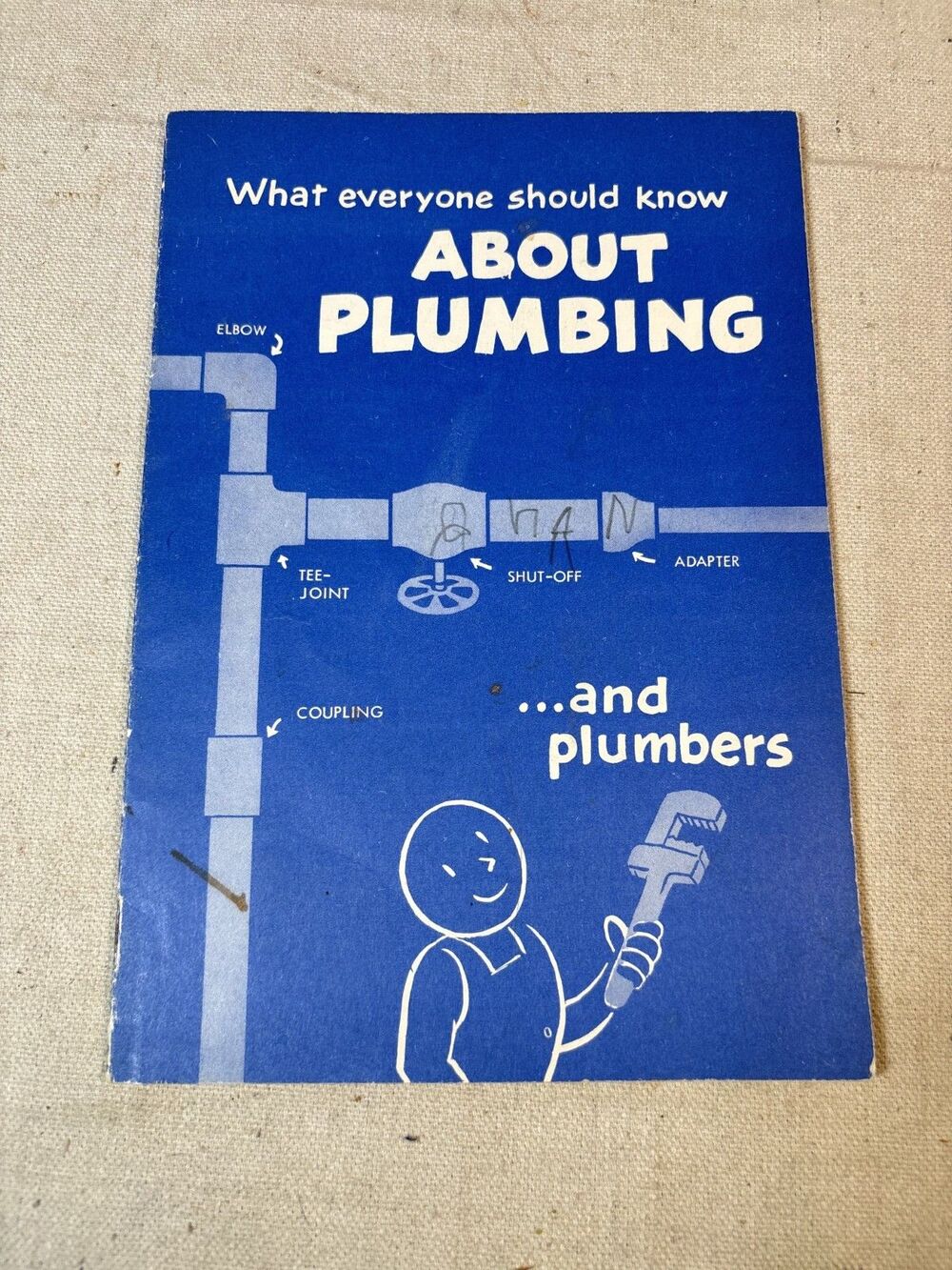 1958 Plumbing Booklet Channing Bete Mid Century Illustrated Manual